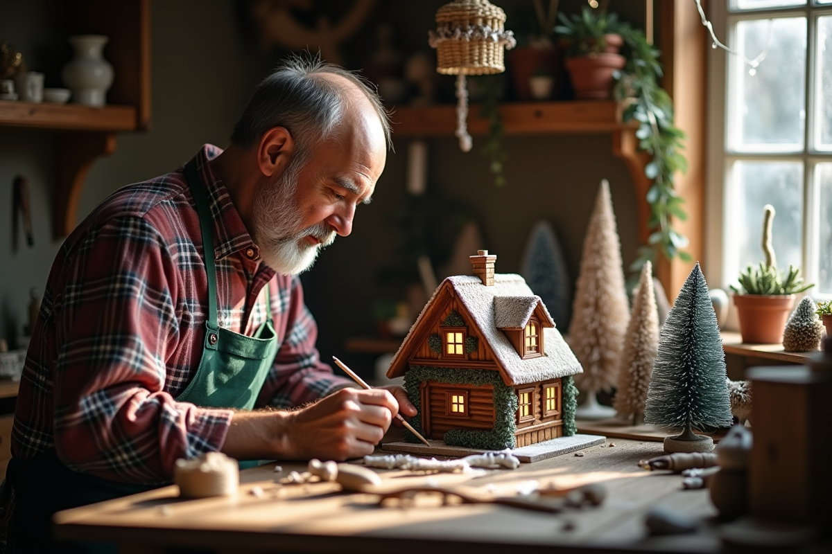 L’artisanat des maisonnettes de Noël : héritage et créativité