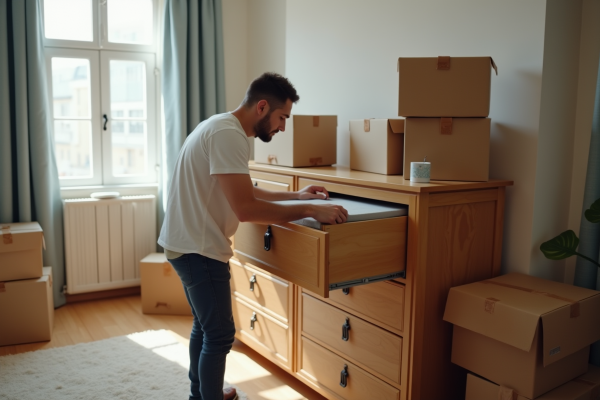 Tiroirs de commode : les retirer avant déménager ? Conseils pratiques