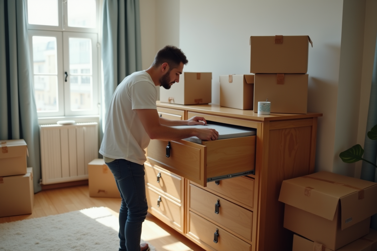 Tiroirs de commode : les retirer avant déménager ? Conseils pratiques