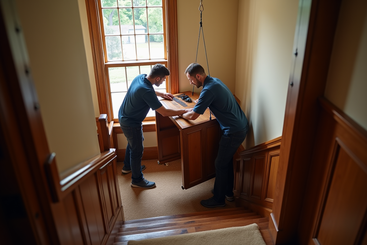 piano escalier