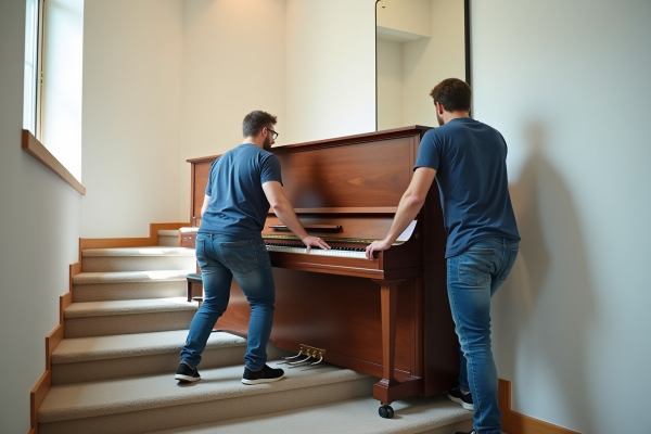 Transporter un piano droit dans un escalier : conseils et astuces efficaces